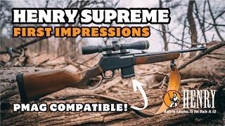 Henry Lever Action Supreme Rifle - First Impressions