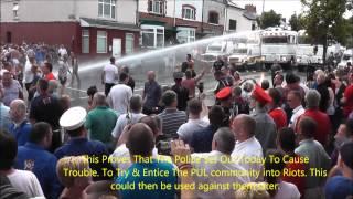 Ardoyne 2013 Protestants Attacked By Police With Watercannon