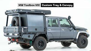 MW Toolbox VIC | Custom Tray & Canopy Setup - Land Cruiser 79 Series (Graphite)