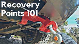 4WD Vehicle Rated Recovery Points - 2 Important Considerations TOW POINTS vs. RATED RECOVERY POINTS!