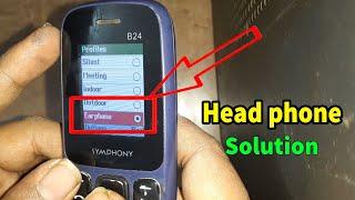 How to remove earphone mode, China keypad phone auto head phone mode, auto head phone symbol