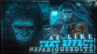 After Effect Like Text Effect @NefariousEditz On After Motion Z \ - free xml preset (+QR)