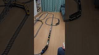 LEGO train crash! Multiple collisions on a 4-loop track!