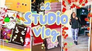 STUDIO VLOG!! Day in the life of a Small Business Owner / Packing Orders / BTS Filming Tik Toks!