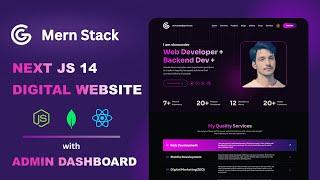 Next.js 14 Digital Website with Admin Dashboard 2024 | NEXT.JS 14 MERN STACK With MongoDB, Next Auth