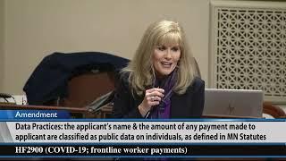 House debate of frontline worker bonus bill 2/24/22