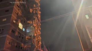 Damage in Tel Aviv, Israel after Iran strikes | Raw video