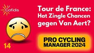 PCM24 Karriere | Zingle mit Chancen gegen van Aert? | 14 | Pro Cycling Manager 2024