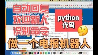 2023最新演示接入电报telgram机器人实现自动回复/消息转发/python代码