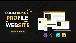 Build a Responsive Profile Website with Bootstrap 5 & JavaScript  Part 2 - Setup [Pidgin English]