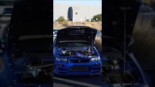 Hana's Expression When Seeing GTR R34  | Her Reaction Is Adorable! ️ #shorts #jdm #automobile