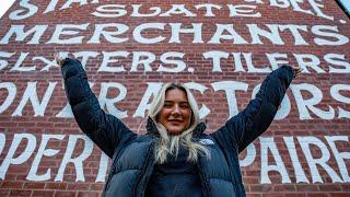 Estrella job - Bar manager inspired by pint glasses lettering to restore ghost sign | SWNS