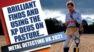 Brilliant Finds! Metal Detecting UK 2021 and XP Deus Settings for Pasture