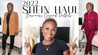 2022 SHEIN TRY ON HAUL BUSINESS CASUAL WORK OUTFITS | SHEIN HAUL | Alexis Ashley Haul