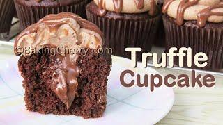 CHOCOLATE TRUFFLE CUPCAKES RECIPE | Easy DIY Fluffy Chocolate Cake | Yummy Dessert | Baking Cherry