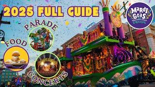 Universal Orlando Mardi Gras 2025 FULL GUIDE | EVERY Food Cart Location REVEALED!!