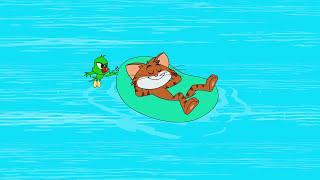 Cat And Keet Swimming Fun at the Waterpark Funny Animated Cartoon Shows For Kids Chotoonz TV