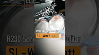 Glänzende Ergebnisse: Scheinwerfer Aufbereitung/Reparatur am SL R230