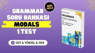 YDT-YÖKDİL-YDS Grammar Soru Bankası Çözümleri | Modals-1 | 9. Gün | 2025