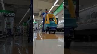 POV: I never got to ride in this as a kid. #girldad #riding #cart #family #alecethan_
