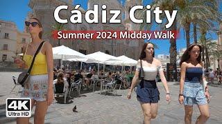 Cádiz City Walk Summer 2024 ️ 4K Virtual Walking Tour, Spain