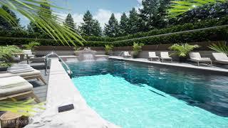 Relax By Your Own Private Swimming Pool On A Beautiful Summers Day | Relax and Study | 8Hrs