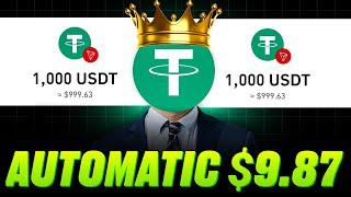 Automatic $9.87 send To wallet ●● awesome earning site