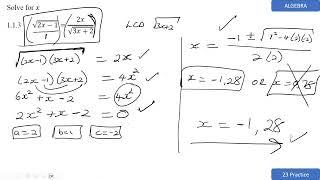 Grade 12 Algebra