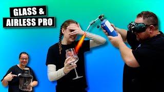 Courtney and I Attempt Glass Fracturing + Resiners Airless Pro - Ben's Worx Vlog