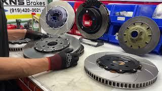 KNS Brakes C8 Z06 Girodisc Rotor and Pad Install