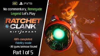 Let's Play Ratchet & Clank: Rift Apart on Renegade Legend [No Commentary] PART 1 [4K]