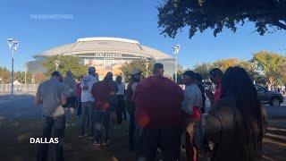 Boxing fans in Dallas line up to see Mike Tyson and Jake Paul bout