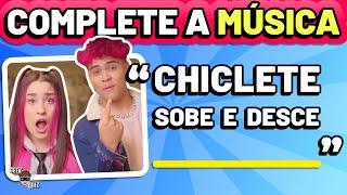  Complete as MÚSICAS dos YOUTUBERS | Desafio Musical 