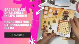 Sparspiele & Challenges | 3.Juliwoche | Herbstbox von Sabrinasbudget  #umschlagmethode