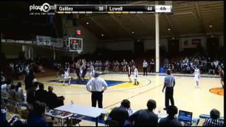 Lowell's Hana Murphy scores on a layup after her offensive rebound.