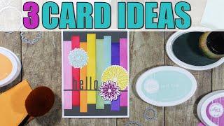 3 Cards that make an IMPACT with COLOR