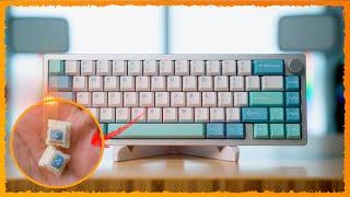Epomaker Galaxy65 기계식 키보드, 65% 컴팩트 레이아웃의 CNC 양극산화 알루미늄 바디의 기계식 키보드