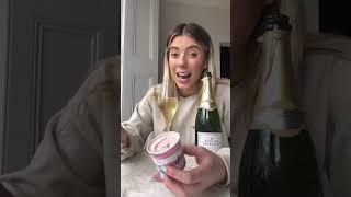 Trying weird drink trends - Part 1 #wine #smallbusiness #tiktok #business #hacks #dupes #champagne