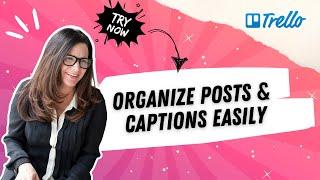 Organize Posts & Captions Easily #watch #newvideo