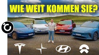 Tesla v Polestar v Hyundai v Nio - wer muss zuerst an die Ladesäule?