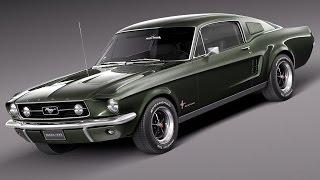 3D Model Ford Mustang Fastback 1967 at 3DExport.com