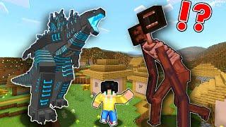 MECHA GOZILLA vs SIREN HEAD in Minecraft PE! (Tagalog)