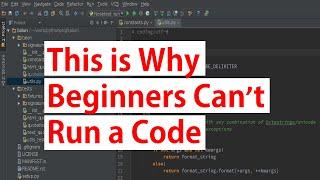 WHY YOU CAN'T RUN PYTHON FILE IN PYCHARM