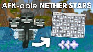 AFK Wither/Nether Stars Farm in Minecraft Bedrock 1.21! (MCPE/Xbox/PS4/Nintendo Switch/Windows10)