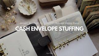 Cash Envelope Stuffing | $1,275 | January No. 1 | Bills and Sinking Funds