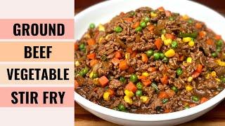 Ground Beef With Mixed Vegetables Stir Fry Good For Dinner Party | Aunty Mary Cooks 