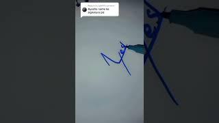easy and simple Ayesha name signature