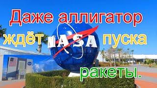 США.  В космическом центре. Приехали на запуск ракеты. Kennedy Space Center. Флорида. Февраль, 2023