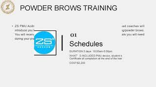 ZS PMU Acadmey Ombre eyebrows Powder Brows Advanced Training Course